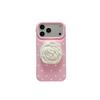 Polka Dot Rose Flower Stand Drop-Proof Case for iPhone 14/13/12, Apple 17/16/15 PROMAX