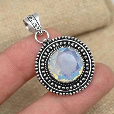 Charming Milky Opal Gemstone 925 Sterling Silver Wedding Gift For Pendant Jewelry
