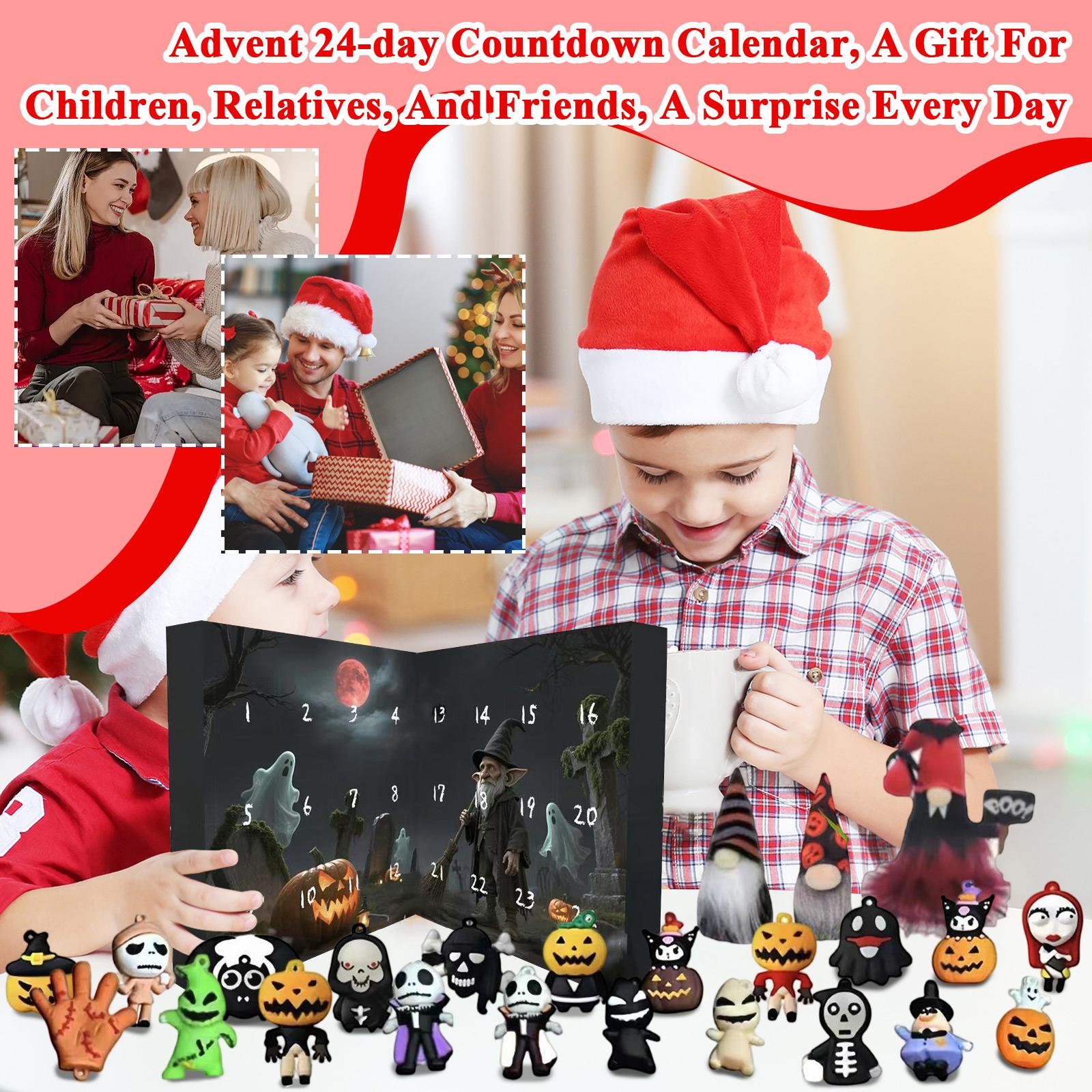 

Адвент 24-дневный календарь обратного отсчета, Подарок для детей, родственников и друзей, Сюрприз каждый день One Size