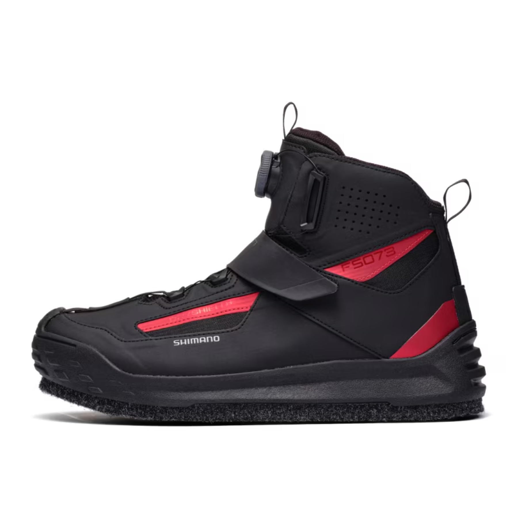 

SHIMANO DS+ Quick Game Shoes Cut Rubber Pin Felt FS-073Y Red 26.0 червоний