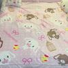 Kawaii Cute Sugarbunnies Cute Coral Plush Blanket Office Home Lounge Chair Blankets Cartoon Loving Soft Printed Blankets Gifts