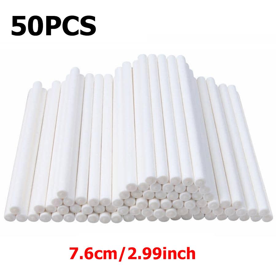 

50pcs 7.6-20cm White Candy Paper Lollipop Sticks for Chocolate Biscuit Kitchen Baking Tools Party Dessert Decoration Supplies