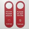 Leather 'Do Not Disturb' Door Hanger for Office
