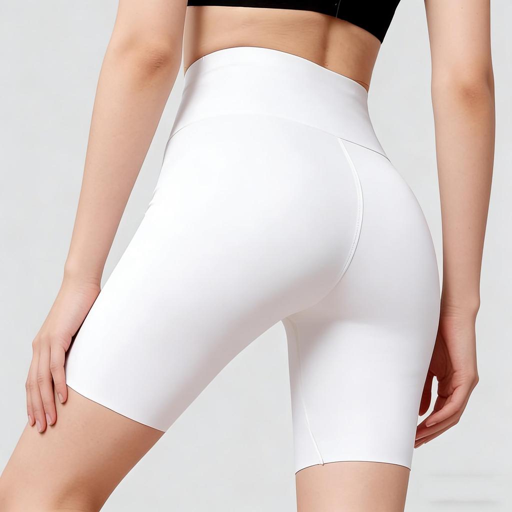 Pantaloncini da Ciclismo da Donna a 5 Punti - Anti-Esposizione, Controllo Pancia, Sollevamento Glutei, Pantaloni Base per Fitness e Yoga