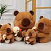 Entzückende Weiche Plüsch-Capybara-Puppe Für Kinder Niedliches Cartoon-Design mit Gelber Ente