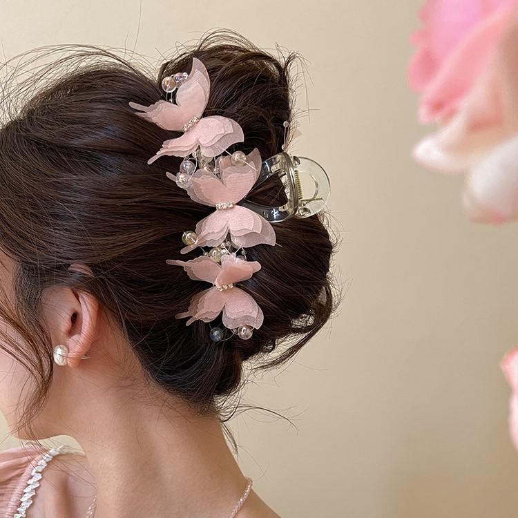 2024 Damen High-End Schmetterling Haarspange – Süß, Feenhaft, Niedlich und Lebhaft Hai-Klammer Haarnadel