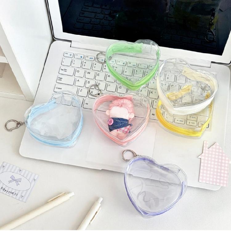 Bolsa Transparente para Exhibición de Figuras con Llavero Bolsas Portátiles Pequeñas para Guardar Muñecas Estuche Portátil con Llavero Regalo para Mujeres