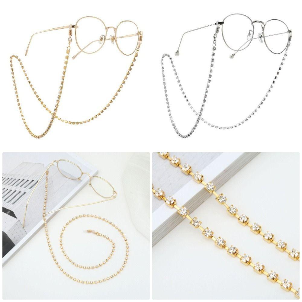1Pcs Metal Eyeglasses Chain Holder Glasses Hanging Rope for Sunglasses Reading Glasses and Masks