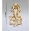 Peach Ivory Finish Ganesha Idol Car Dashboard IdolGanesha Murti Ganpati Idol for Home Decor Puja Lord Ganesh Statue Gift