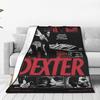 Dexter Morgan Knitted Blanket Horror Movie Plush Throw Blanket Bed Sofa Printed Soft Warm Bedspreads,