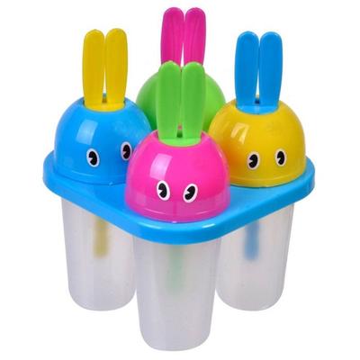 Ice Molds - SIROCO - Set of 4 - Rabbit Shape - Reusable - Easy Release