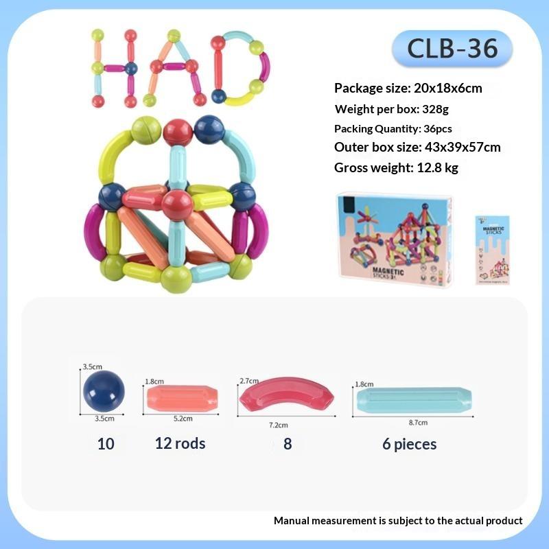 25-144Pcs Assembled Magnetic Building Blocks Cube Set Early Education Toys Brain Development Puzzle For Baby Creative Magnetic R