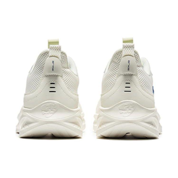 Erke Fly Fast Shock Absorption Non-Slip Wear-Resistant Low-Top Running Shoes Men Sneakers White Green 51123103099-002