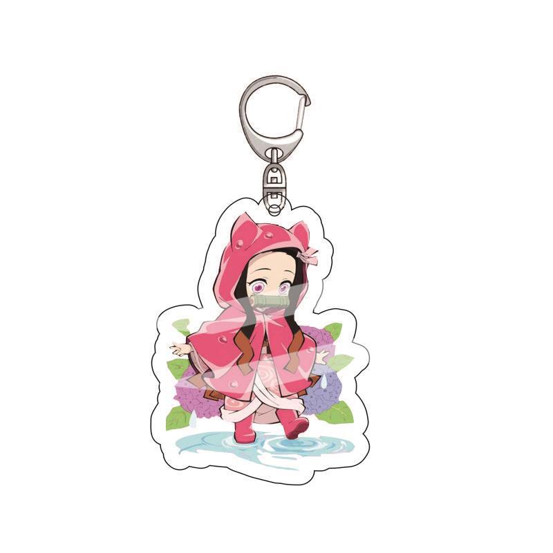 

Acrylic Keychain Anime Tanjiro Nezuko Zenitsu Inosuke Pendant Charm 2 55mm