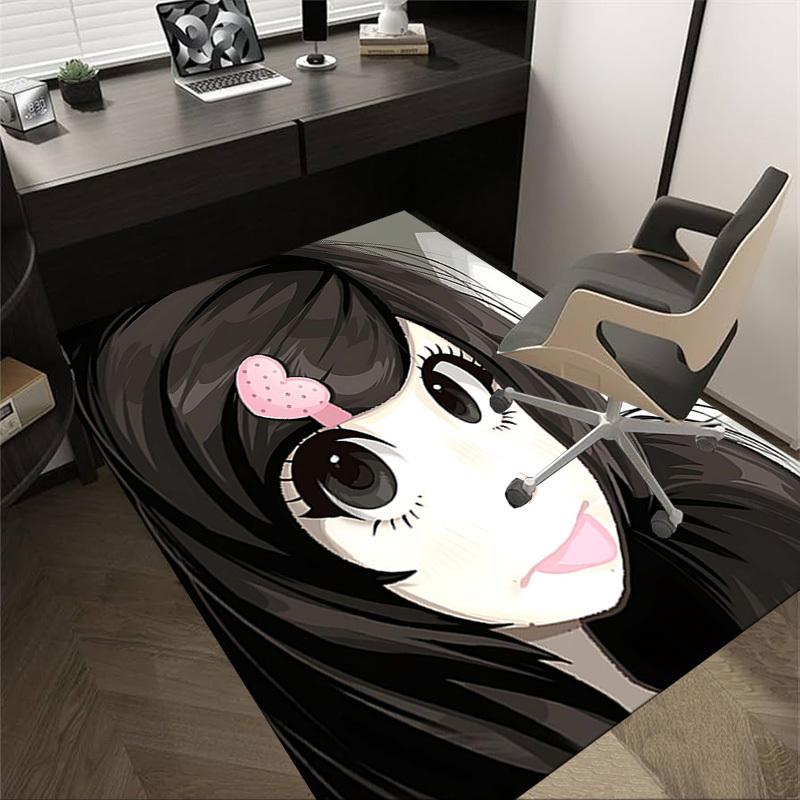 

1PC pink bow Anti-slip carpet, suitable for Office, bedroomand playrooms. It can also be used as a sofa footrest cover-R31 60cm by 90cm