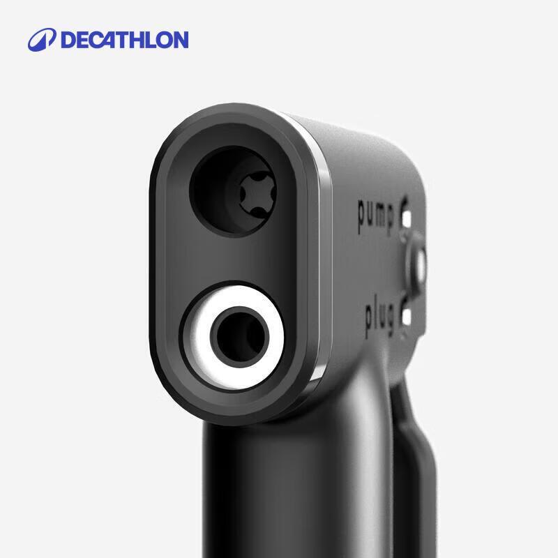 Přenosná podlahová cyklistická pumpa Decathlon