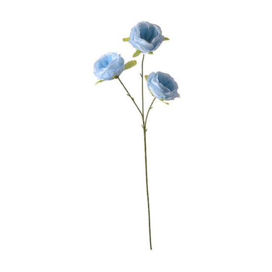 26" Artificial Rose Flower Realistic Fake Silk Rose Flower with Long Stems 3 Heads Full Blooms Faux Flower Branch for DIY Bridal Bouquet Home Wedding