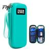Borsa Frigo Riutilizzabile per Insulina con Display Digitale della Temperatura, Portatile con 2 Buste a Lunga Durata per Uso Medico, Raffreddamento per 8-12 Ore, Approvata TSA