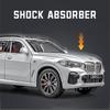 1/24 BMW X5 Alloy Car Model Diecast Car Sound Light Car Lovers Collection Kids Birthday Gift Metal Boys Toys Fashionable Ornaments