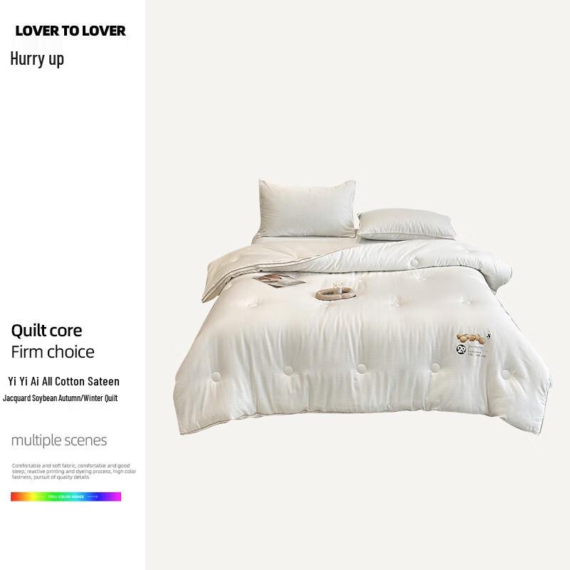 

Yiyiai Cotton Satin Jacquard Soybean Fiber Winter Duvet