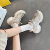 Mesh Breathable Dad Shoes Women's 2025 Autumn New Thick-soled Heightening Sports and Leisure Shoes Versatile Running Shoes Fashion