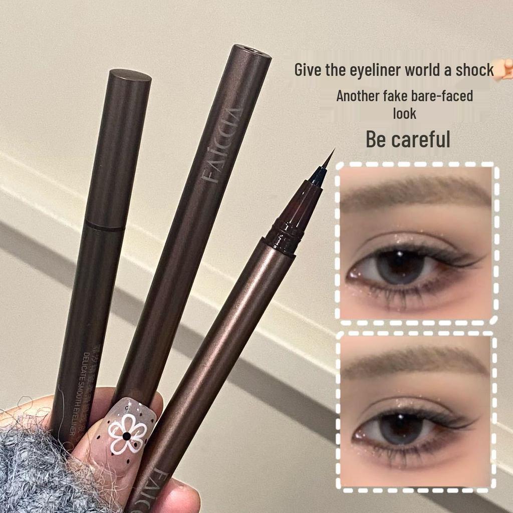 FAICCIA Ultra-Fine Waterproof Eyeliner Pen - Smudge-Proof, Quick-Drying, Professional Quality