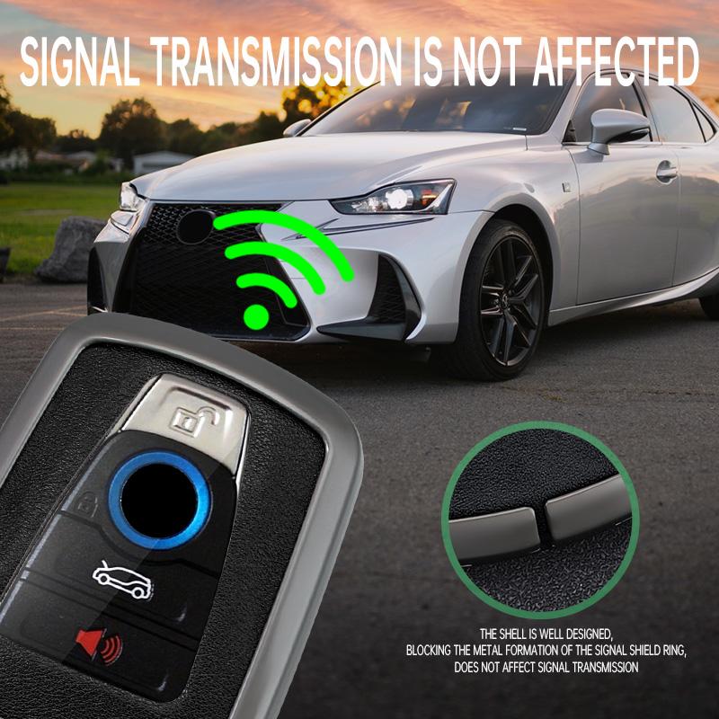 Aleación de Zinc Cuero Coche Llave Inteligente Remota Estuche Cubierta para BMW I3 I8 Serie Carcasa Protectora Fob Bolsa para Llaves de Interior de Coche Accesorios