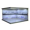 1/64 Die-cast Parking Lot Scene, Double-layer Display Stand for Car Garages, Gift, Realistic
