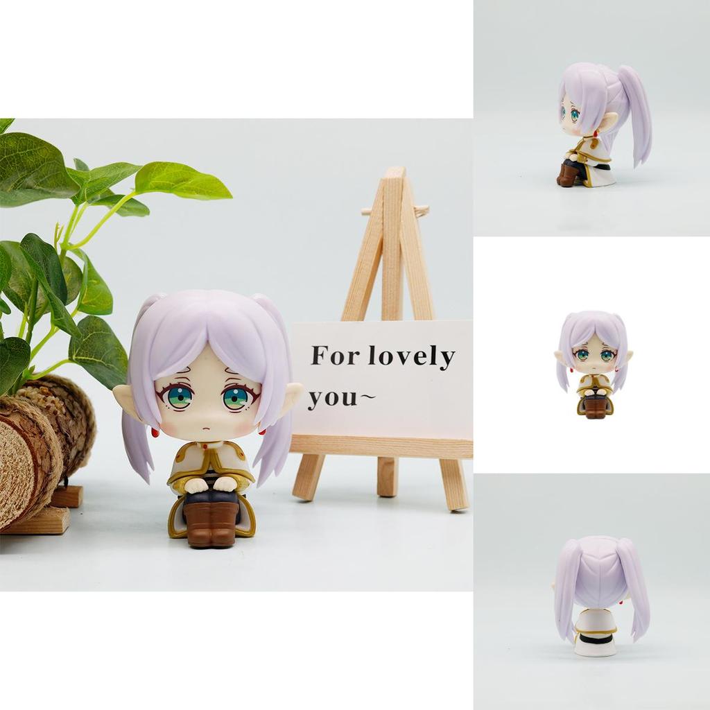 Sitting Frieren Pvc Collectible For Car Dashboard Desk Decor