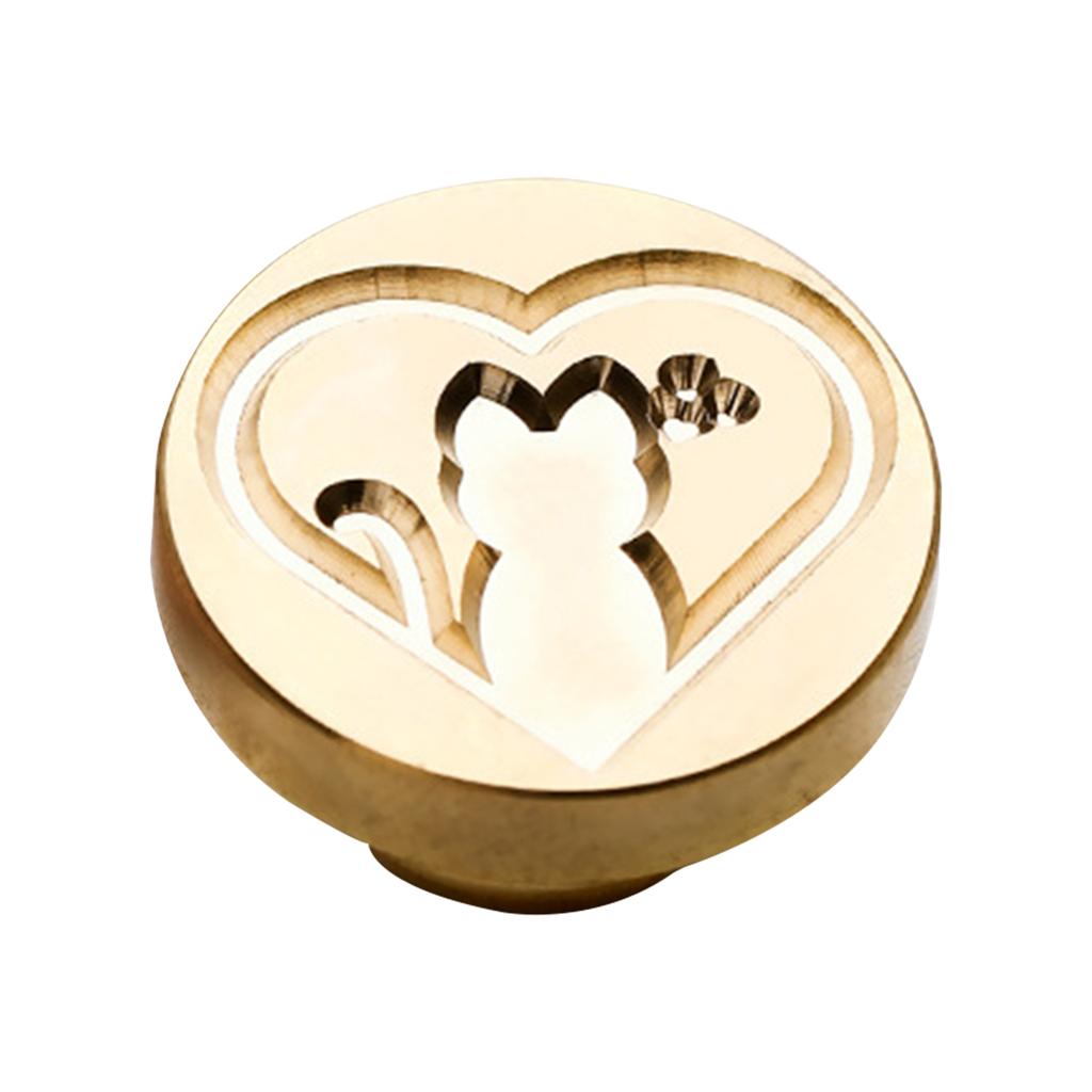 Wax Seal Stamp Head for Cards Envelopes Invitations Gift Packaging- Brass Head Gift Wrapping, Post Card Letter