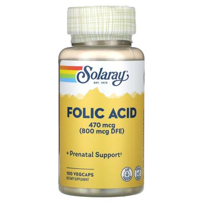 Folic Acid, 470Mcg, 100 Veggie Caps