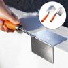 Efficient Stainless Steel Corner Tool with Non Slip Rubber Handle for Professional Level Inner and Outer Finishes
