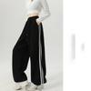 Dames Streep Chic Rechte Broek Herfst Lente Retro Sport Joggingbroek Hoge Taille Kleur Geblokkeerde Broek Dames Casual Streetwear