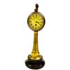 Maritimer handgefertigter maritimer Schiffstelegraf aus Messing, Schiffsmotor-Soundtelegraf mit Uhr für Zuhause, Bürodekoration
