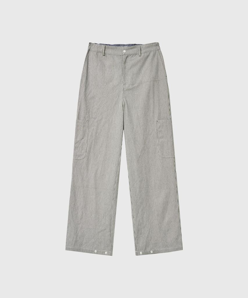 GENERALIDEA Man Side Pocket Striped Pants [Ivory] / Gf1Mpt014