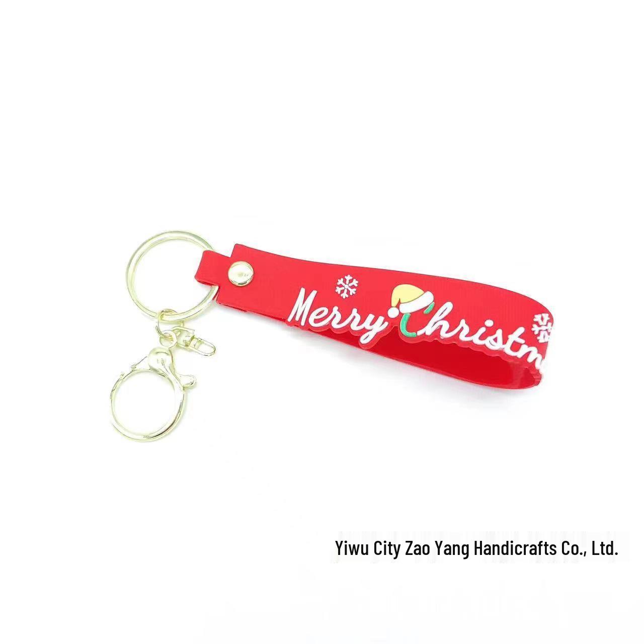 Wanghong Strawberry Lina Bell Leather Keychain - Cute and Trendy Doll Fashion Accessories