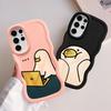 Cute Duck Case for Samsung Galaxy S20 FE S25 A26 S23 Plus A25 S22 Ultra S21 S24 Soft Phone Cover A54 A55 A36 A24 A34 A35
