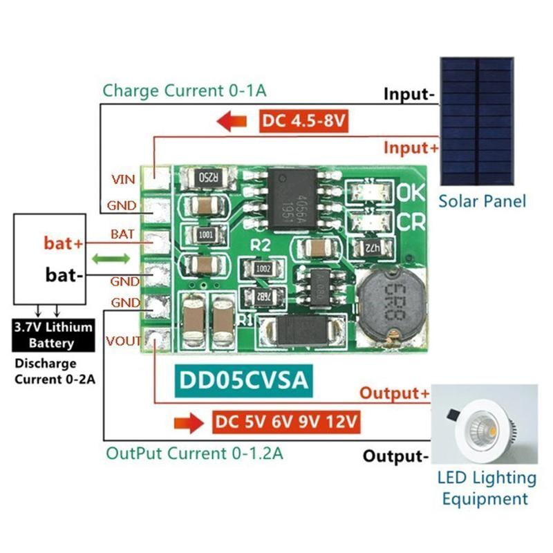 1 sztuka 3,7 V na 5 V/6 V/9 V/12 V DC-DC regulator napięcia podwyższający Dd05Cvsa moduł konwertera podwyższającego dla baterii litowej 1S do banku energii DIY