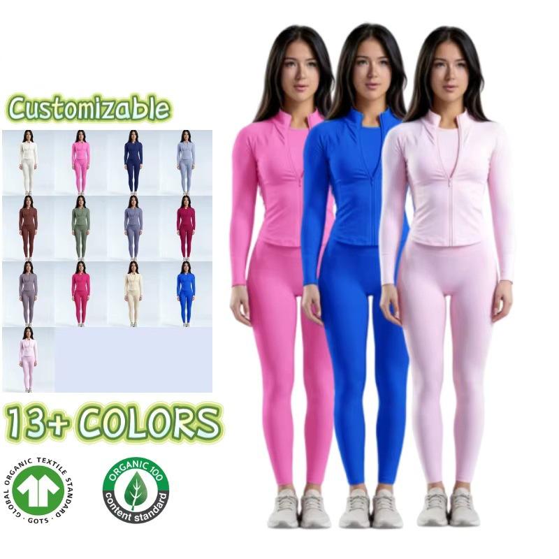 Hohe Taille Schlanke Passform Po-Hebend Yoga und Laufen Zweiteiliges Set