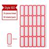 Colored Self-Adhesive Label Stickers for Handwriting, 50 Sheets - Office Use Name & Price Tags