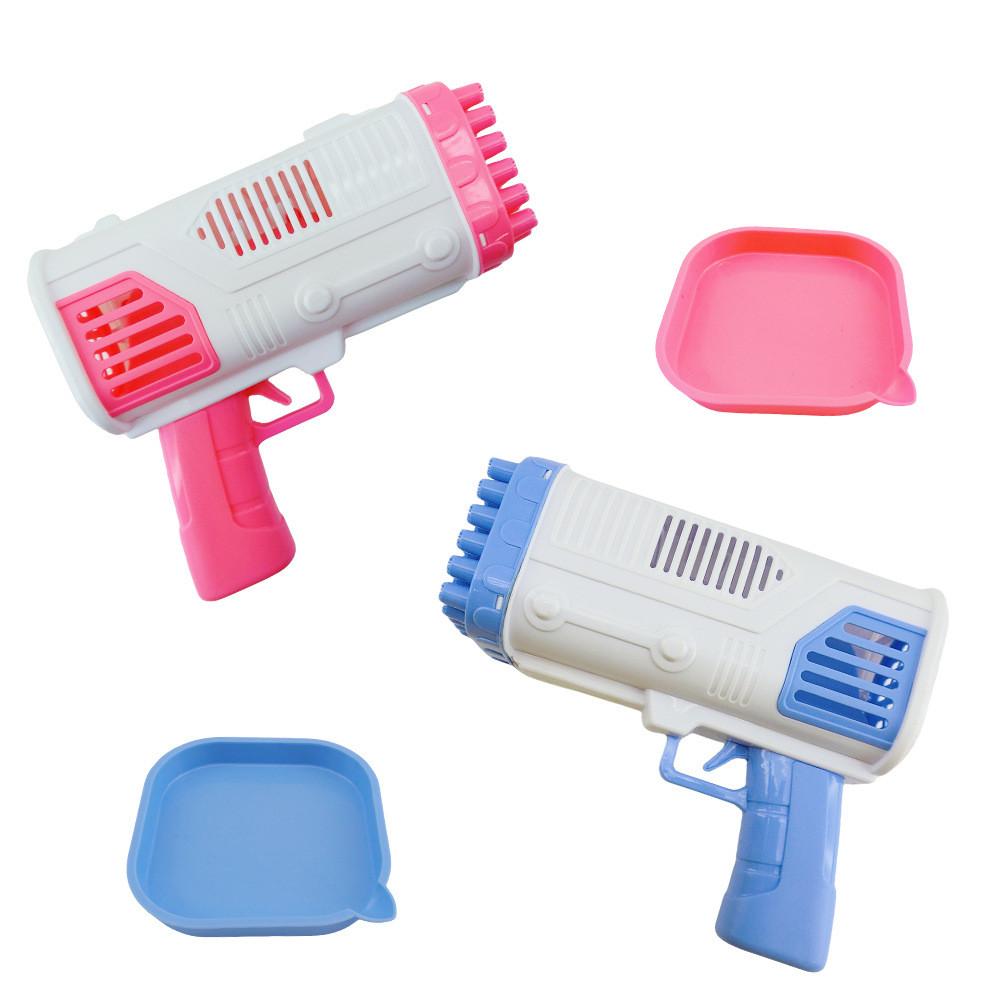 Fun Pink And Blue Electric 36 Hole Bubble Machine For Kids With Exciting Lights And Joyful Play