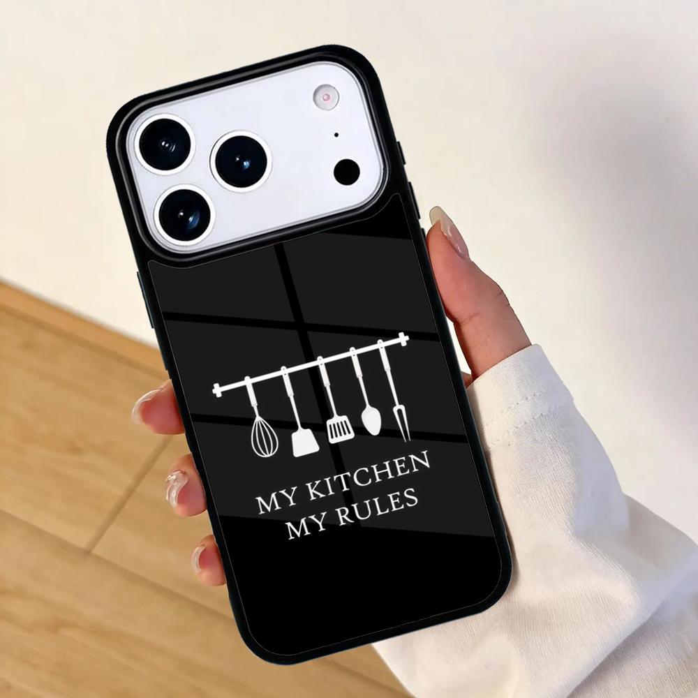 Love Baking Chef Knife Mobile Phone Case for IPhone 17 AIR 16pro Max 15 14 13 12 11 Bumper Cover