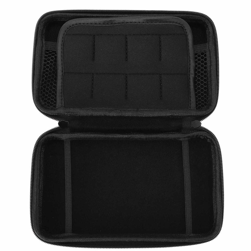Game Console Carrying Case Portable with 8 Game Slot Inner Pocket Hard Shell Travel Protective Case
