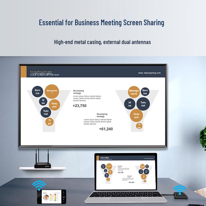BOEGAM VS200 4K Wireless HDMI Screen Mirroring System (CN Version)