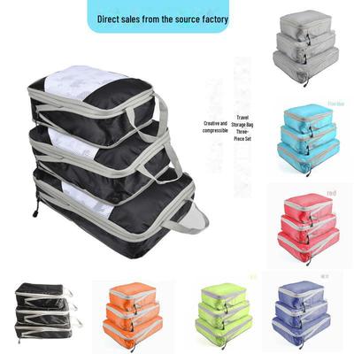 3-Piece Compression Suitcase, Foldable Underwear Organizer, Portable Travel Storage Bags