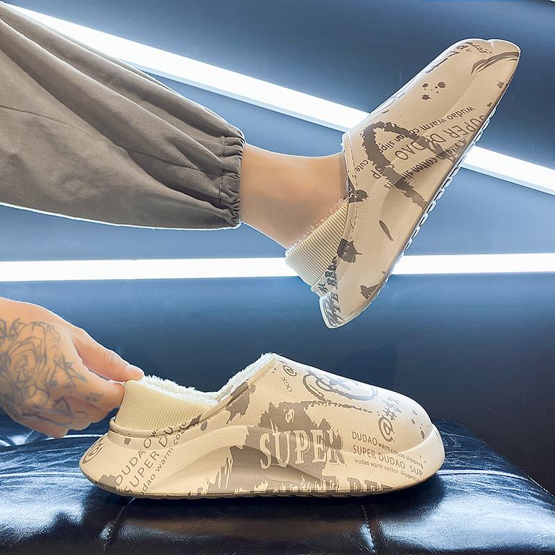 Зимняя пара плюс бархат теплые хлопковые туфли ленивые туфли повседневная мода плюс — фото 10