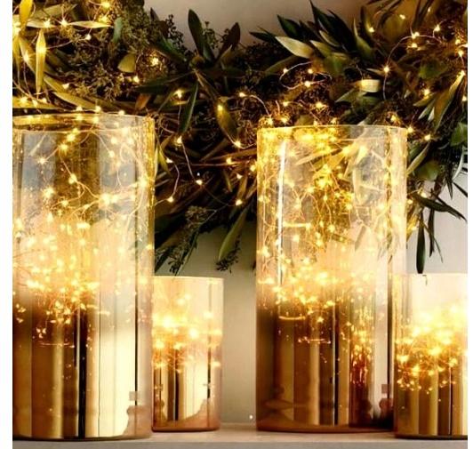 Wire Lights 50 Led Battery-Powered Colorful Wire Garland For Rgb Decoration