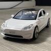 1:32 Model 3 Alloy Metal Diecast Model Car Sound And Light Pull Back Children Toy Car Collections Hobby Decoration Holiday Gifts