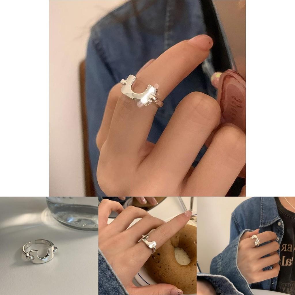 Fashionable Korean Inspired U Shaped Ring For Women Unique And Accessory Versatile