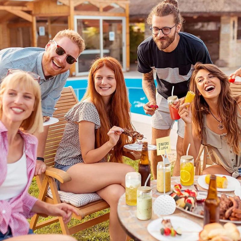 8er-Pack Tischkartenhalter in Golfballform mit Krokodilklemmen zur Tischdekoration, ideal für Veranstaltungen mit Golfthema